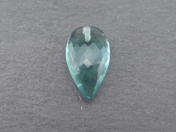 AA+ Fluorite Faceted Pear Half Drilled ~ Various Sizes ~ SINGLE