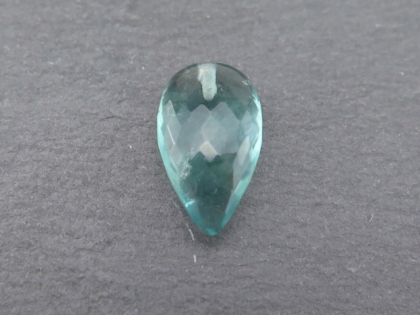 AA+ Fluorite Faceted Pear Half Drilled ~ Various Sizes ~ SINGLE