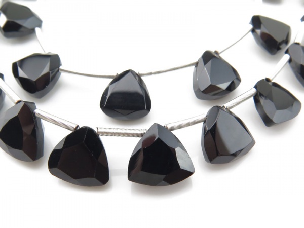 Black spinel 3-4 mm rondelle faceted beads 21 long beaded necklace, black spinel beaded necklace jewelry, black spinel gemstone beads
