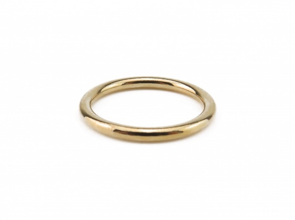 Gold Filled Smooth Band Ring ~ Size P