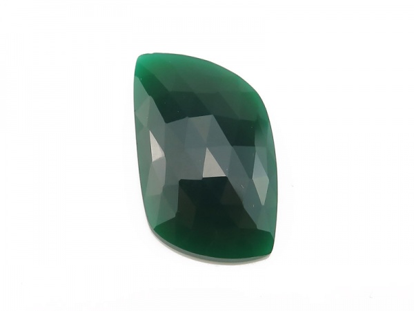 Green Onyx Rose Cut Slice 24.75mm