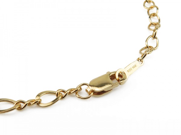 Gold Filled Figure of 8 Chain Bracelet ~ 6.5'' + 1'' Extender