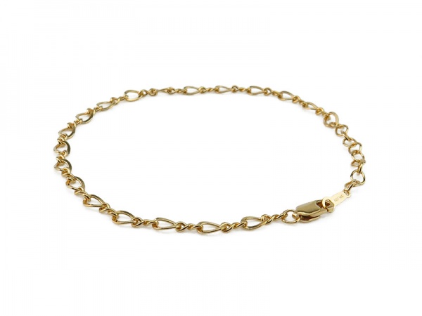Gold Filled Figure of 8 Chain Bracelet ~ 6'' + 1.5'' Extender