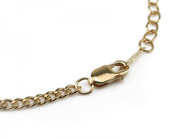 Gold Filled Adjustable Length Curb Chain Bracelet ~ 6-7.5''