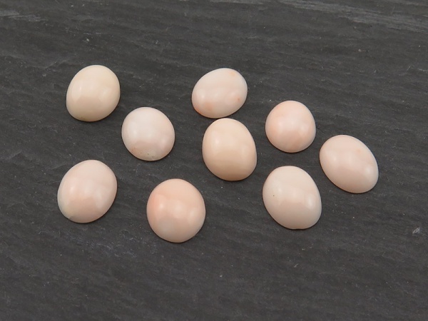 Pink Coral Oval Cabochon ~ Various Sizes