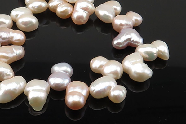 Freshwater Pearl Mixed Colour Peanut Beads 13.5-15.5mm ~ 13'' Strand