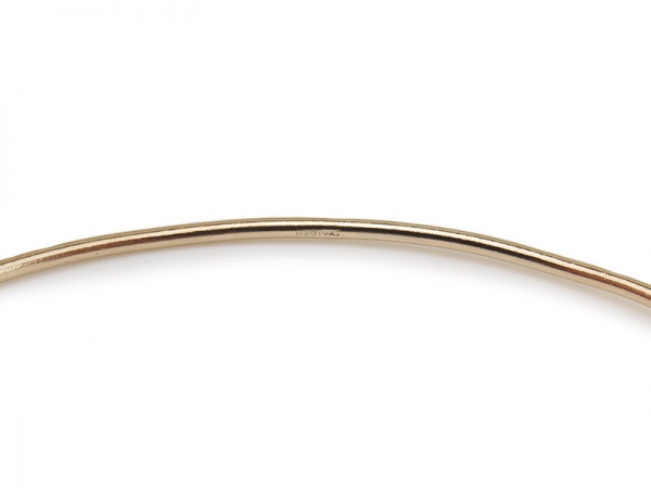 Gold Filled Plain Wire Bangle ~ 7.5''