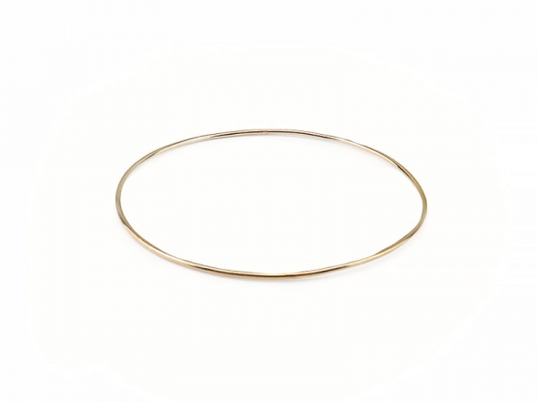 Gold Filled Plain Wire Bangle ~ 7.5''