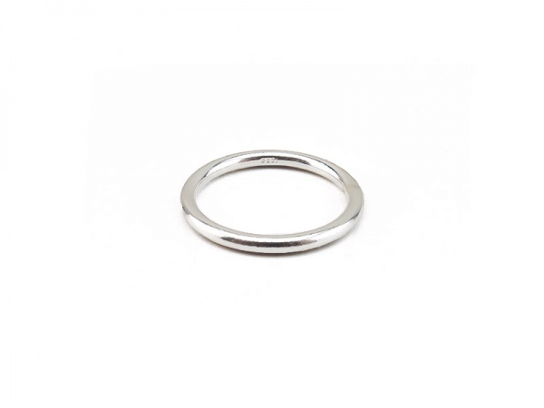 Sterling Silver Stacking Ring (2mm) ~ Size L