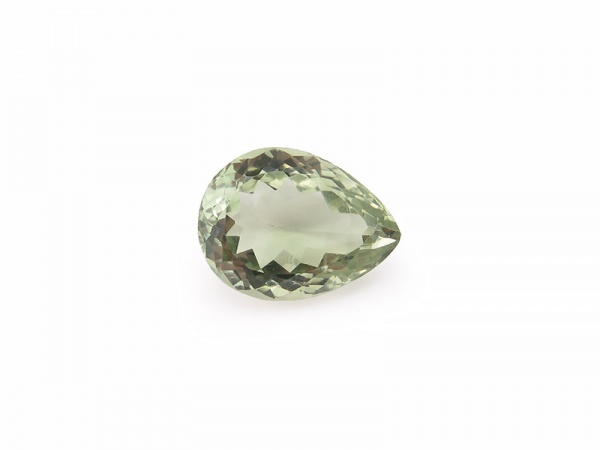 Green Amethyst Faceted Pear 20mm