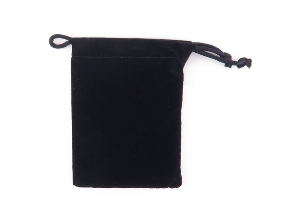 Black Velveteen Tarnish Prevention Bag 90mm x 75mm