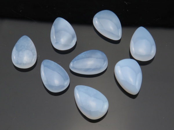 Chalcedony Pear Cabochon 15mm x 10mm