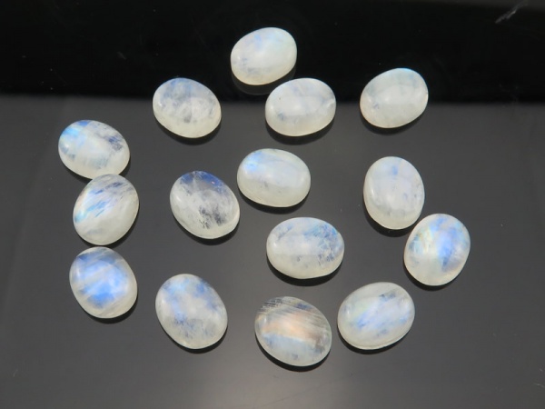 Rainbow Moonstone Oval Cabochon ~ Various Sizes