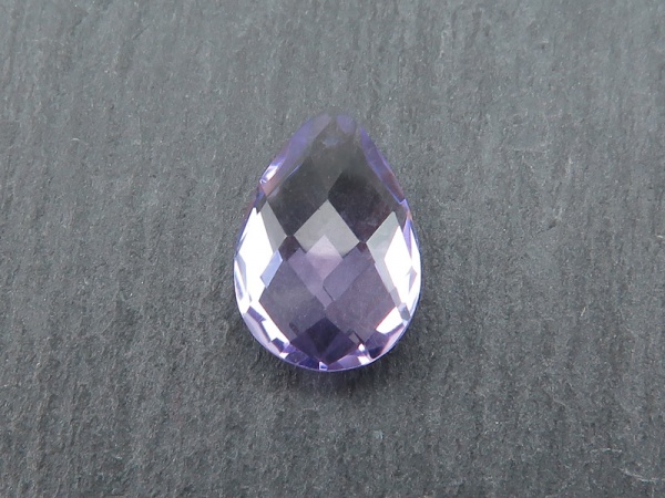 Brazilian Amethyst Faceted Pear 12mm