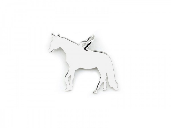 Sterling Silver Horse Pendant 20mm