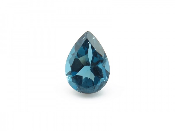 London Blue Topaz Faceted Pear ~ Various Sizes