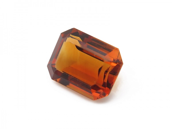 Madeira Citrine Faceted Octagon 9mm x 7mm
