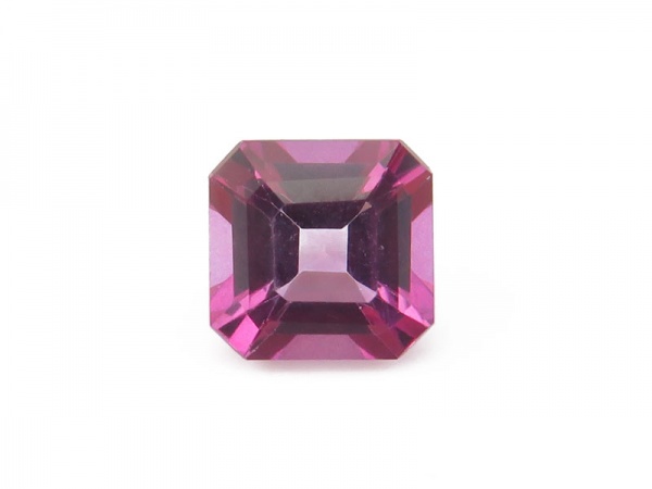 Pink Topaz Faceted Square 6mm