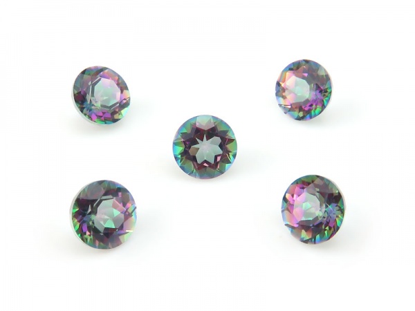 Mystic Topaz Faceted Round ~ Various Sizes