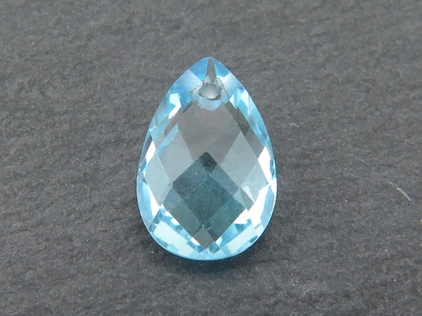 AAA Sky Blue Topaz Faceted Pear Briolette 13.5-14mm ~ SINGLE