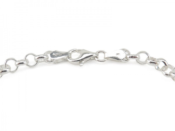 Sterling Silver Belcher Chain Bracelet ~ 7.25''