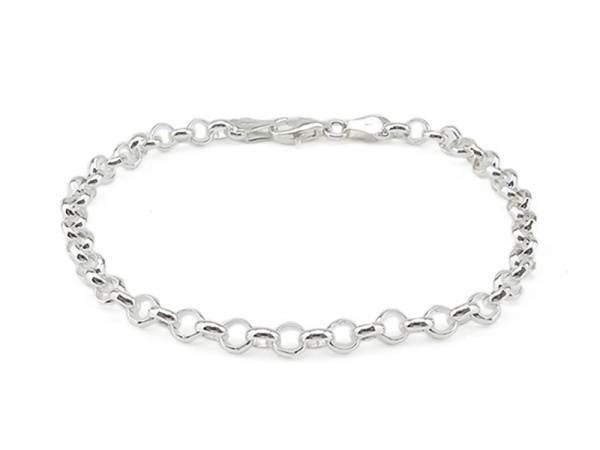 Sterling Silver Belcher Chain Bracelet ~ 7.25''