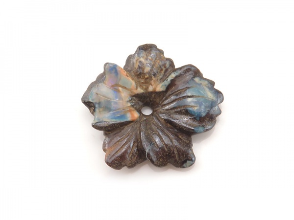 Australian Drilled Flower Boulder Opal 27.5mm