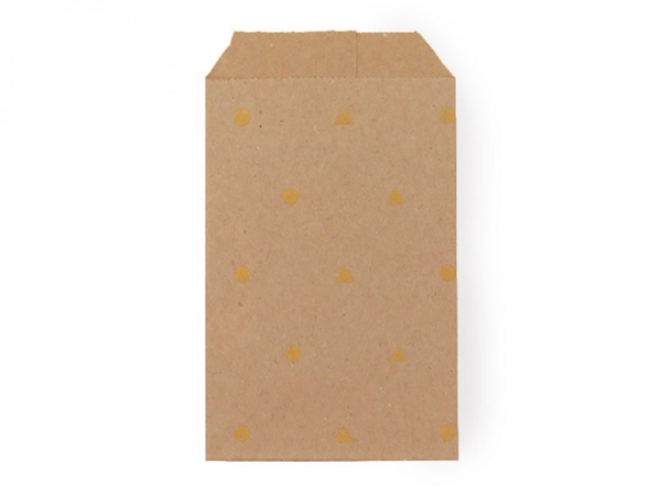 Paper Bag ~ Natural/Gold ~ 12cm x 7cm