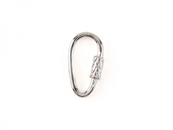 Sterling Silver Carabiner Connector 19mm