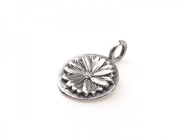 Sterling Silver Daisy Charm 13mm