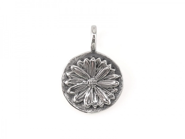 Sterling Silver Daisy Charm 13mm