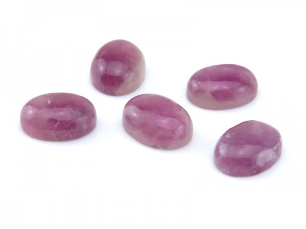 Pink Tourmaline Oval Cabochon 12mm x 10mm
