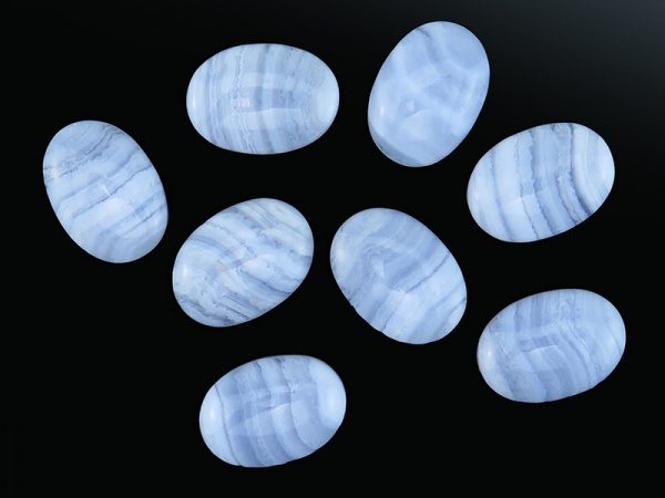 Blue Lace Agate Oval Cabochon 18mm
