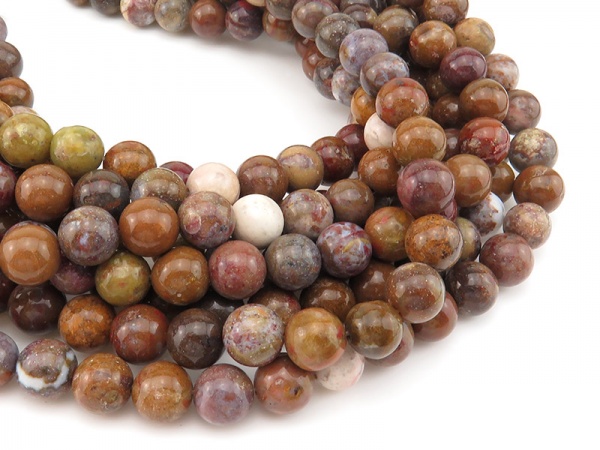 Jasper Smooth Round Beads 10mm ~ 15.5'' Strand