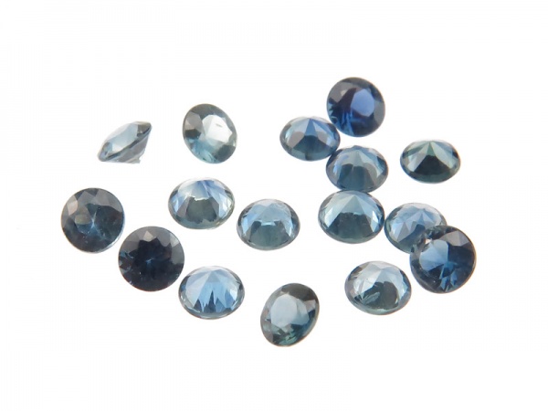 Fair Mined Blue Sapphire Faceted Round 3mm