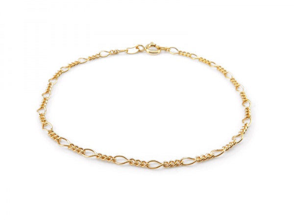 Gold Filled Figaro Chain Bracelet ~ 7.5''