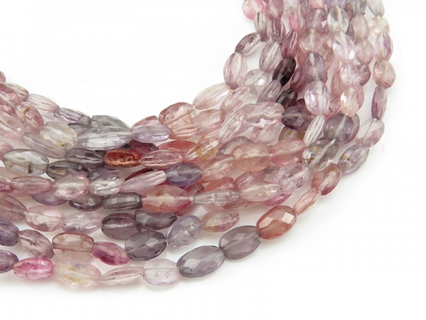 AA Multi Spinel Micro-Faceted Oval Beads 5.5-7mm ~ 16'' Strand