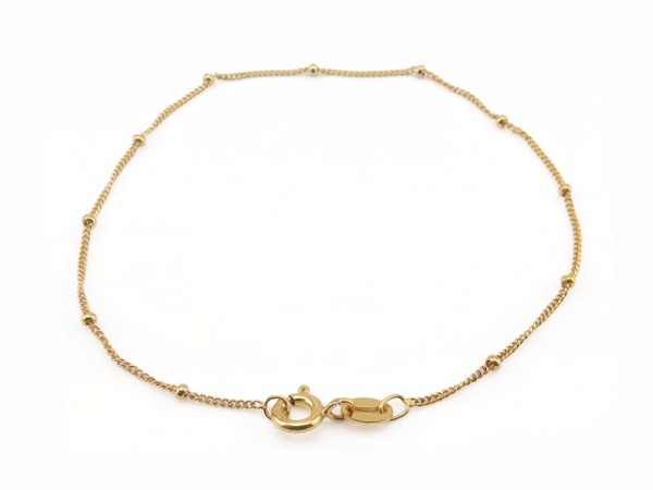 Gold Filled Satellite Chain Bracelet ~ 7.5''