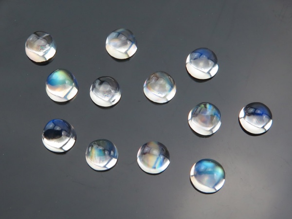 Rainbow Moonstone Round Cabochon ~ Various Sizes