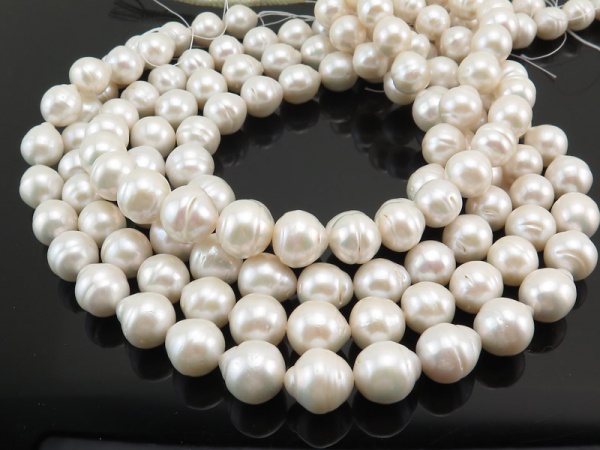 Freshwater Pearl Ivory Baroque Beads 12-15mm ~ 16'' Strand