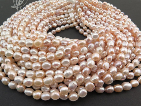Freshwater Pearl Mixed Colour Nugget Beads 8-9mm ~ 16'' Strand