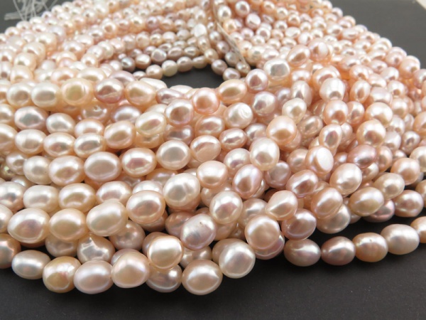 Freshwater Pearl Mixed Colour Nugget Beads 8-9mm ~ 16'' Strand