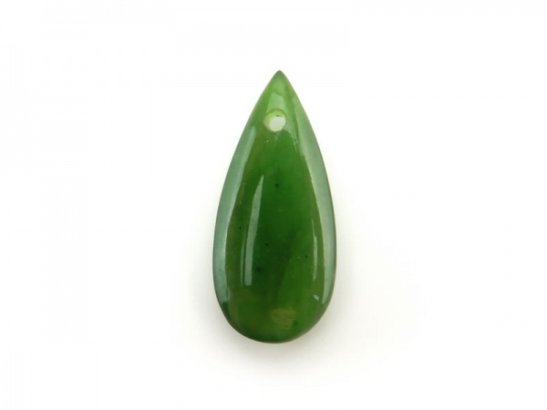 Nephrite Jade Smooth Pear Briolette 17-18mm - SINGLE