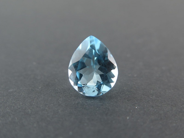 Sky Blue Topaz Faceted Pear 11mm