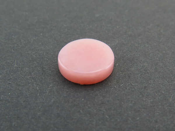 Pink Opal Flat Smooth Disc 8mm