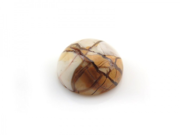 Bressicated Mookaite Round Cabochon 12mm
