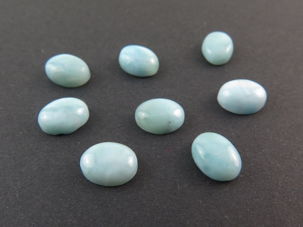 Larimar Oval Cabochon 8mm x 6mm