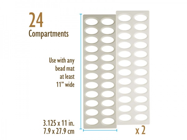 24 Compartment Bead Sorter ~ Pack of 2