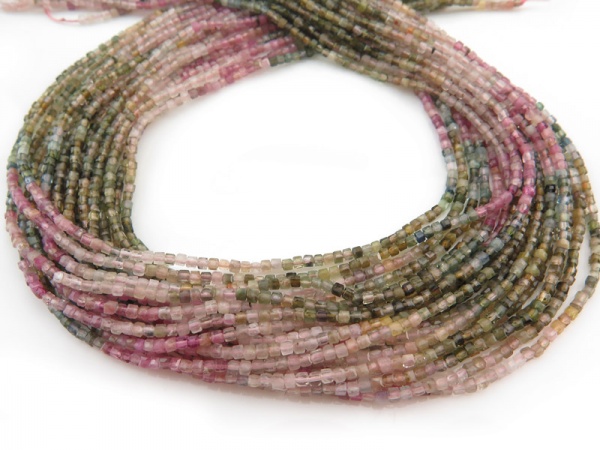 Natural Multi Tourmaline Beads Strand – 11mm Round Gemstone Beads | Jewelry Making, DIY Craft, Gift For Her - View #2