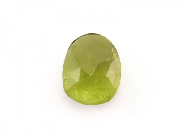 Peridot Rose Cut Slice 9.75mm